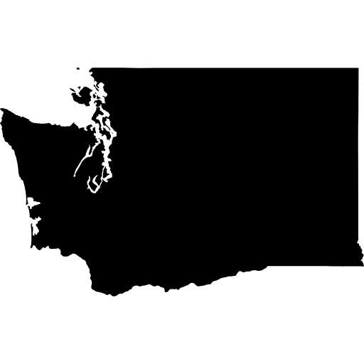Icon of Washington State geographic boundary